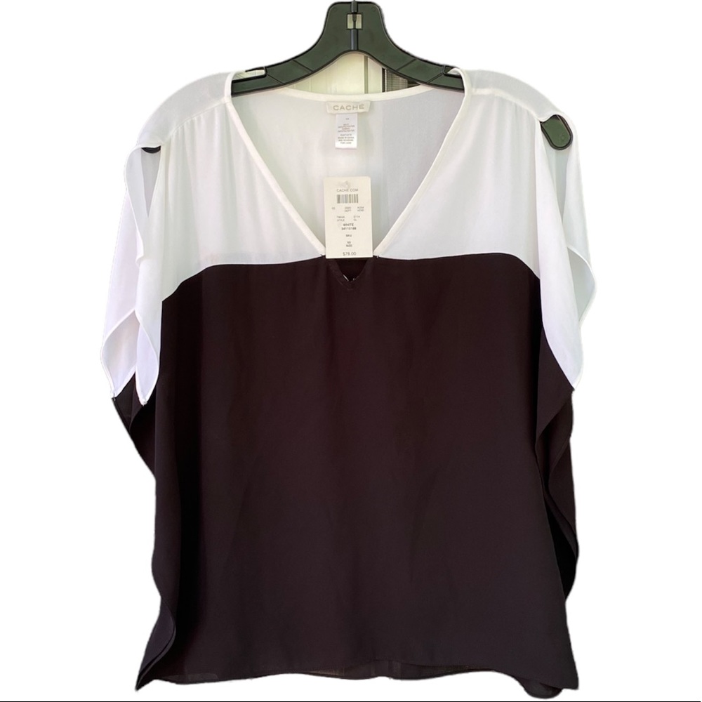 Black & White blouse size XS